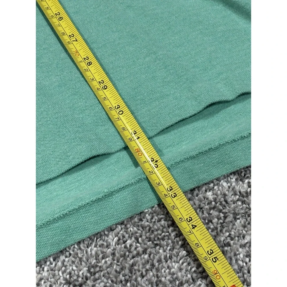 Polo Ralph Lauren Mens 2XLT Tall Green Pique Short Sleeve Polo Shirt Purple Pony